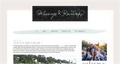 Desktop Screenshot of blessingsandraindrops.com